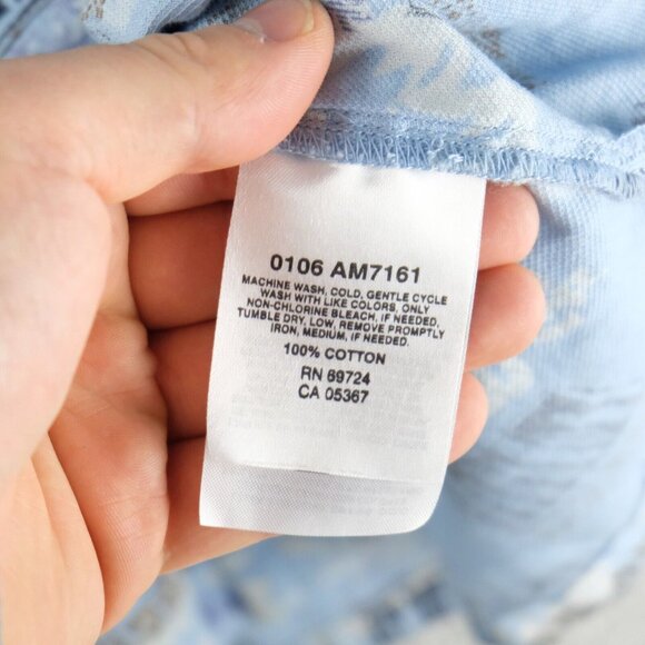 Columbia Shirt Mens Extra Large Blue Button Up Hawaiian Tropical Surfing Xco 90S - Picture 8 of 8